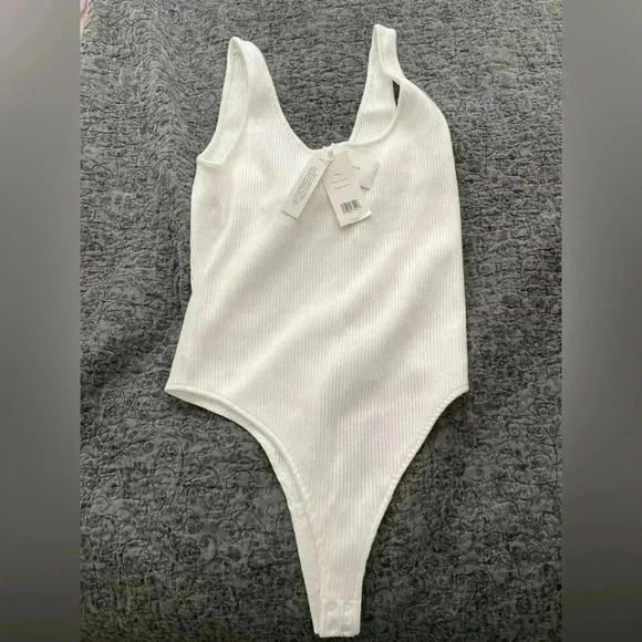 NWT Large Vince Ribbed‎ Bodysuit - White - Picture 8 of 10